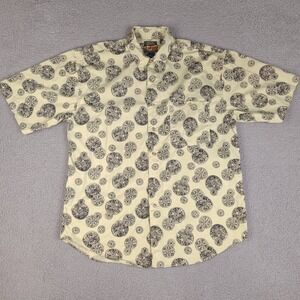 Vintage‎ High Sierra Shirt Men's Large Beige Tan Button Down Long Sleeve